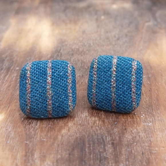 Vintage 80's Post Earring Set - Picture 2 of 9